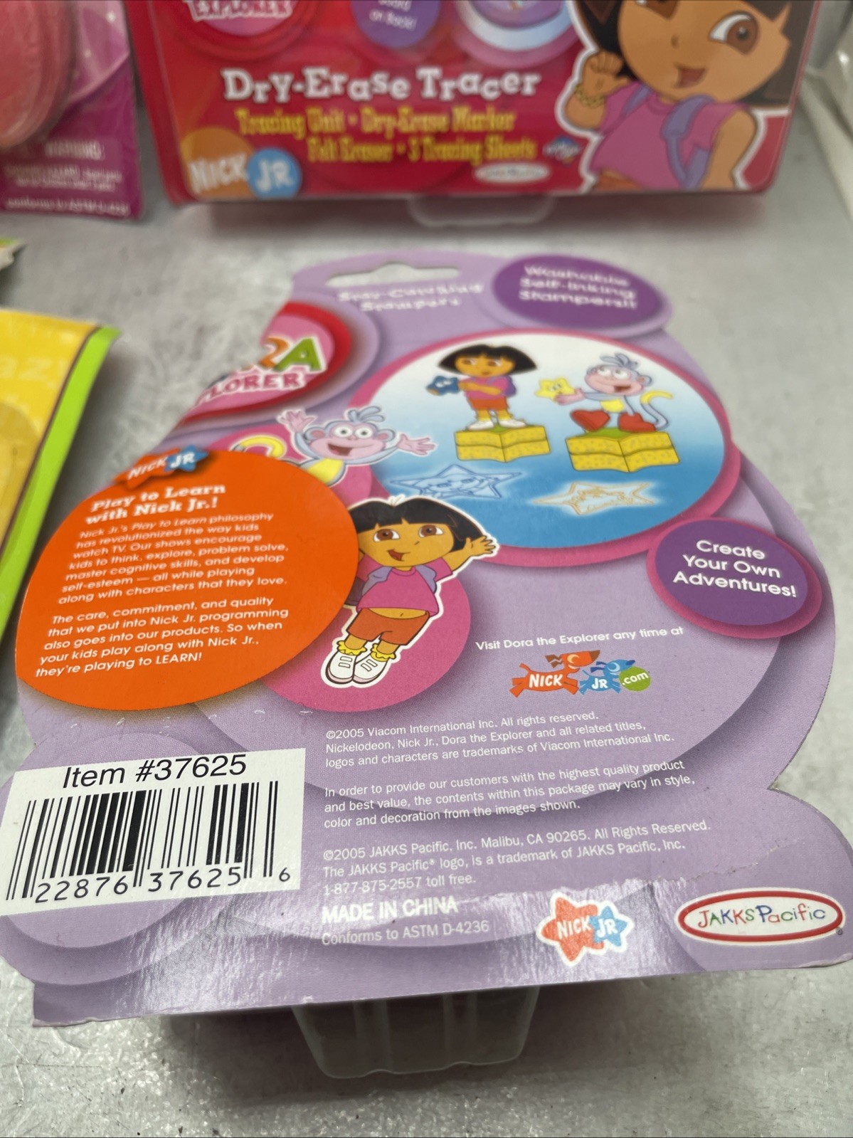 Kids Toy Lot Of 4 Chalk Magnets Dry Erase & Stamper Toys, Dora, Disney Princess
