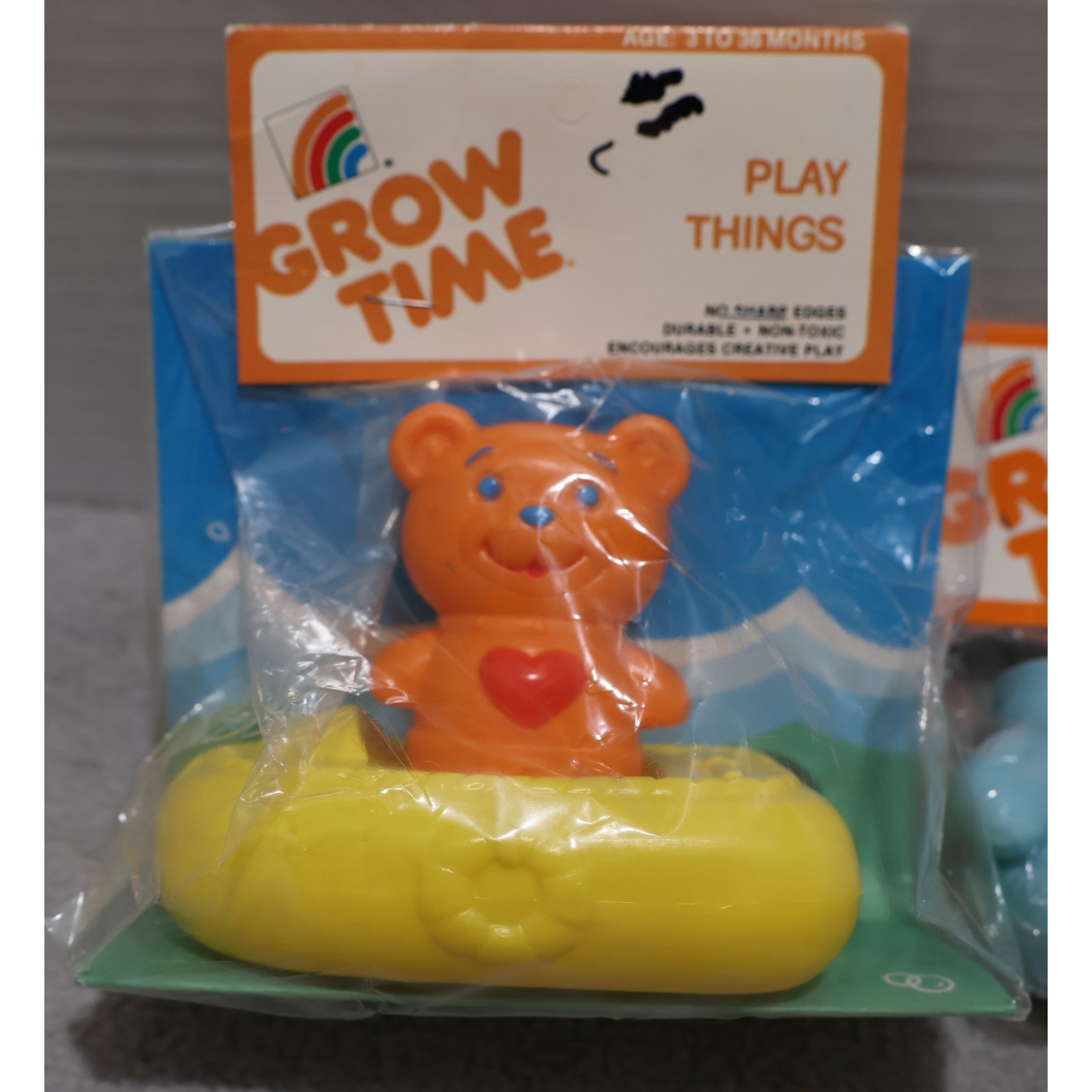 Vintage Bath Water Toys Grow Time Play Things Squeeze Friends NEW
