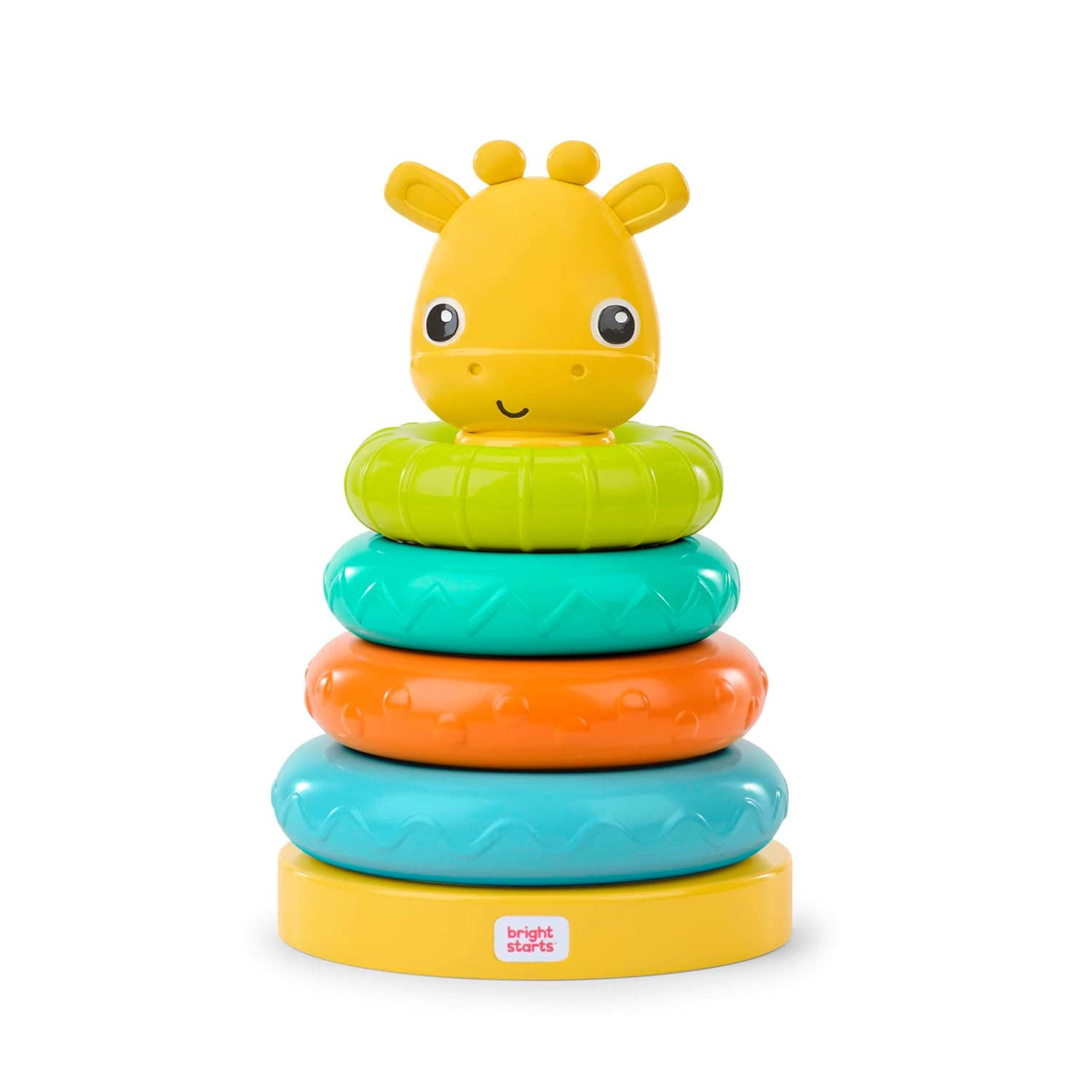 Giraffe Tower Stacking Toy, Multicolor, Unisex, 6 Months+ Baby Stacking Toys and