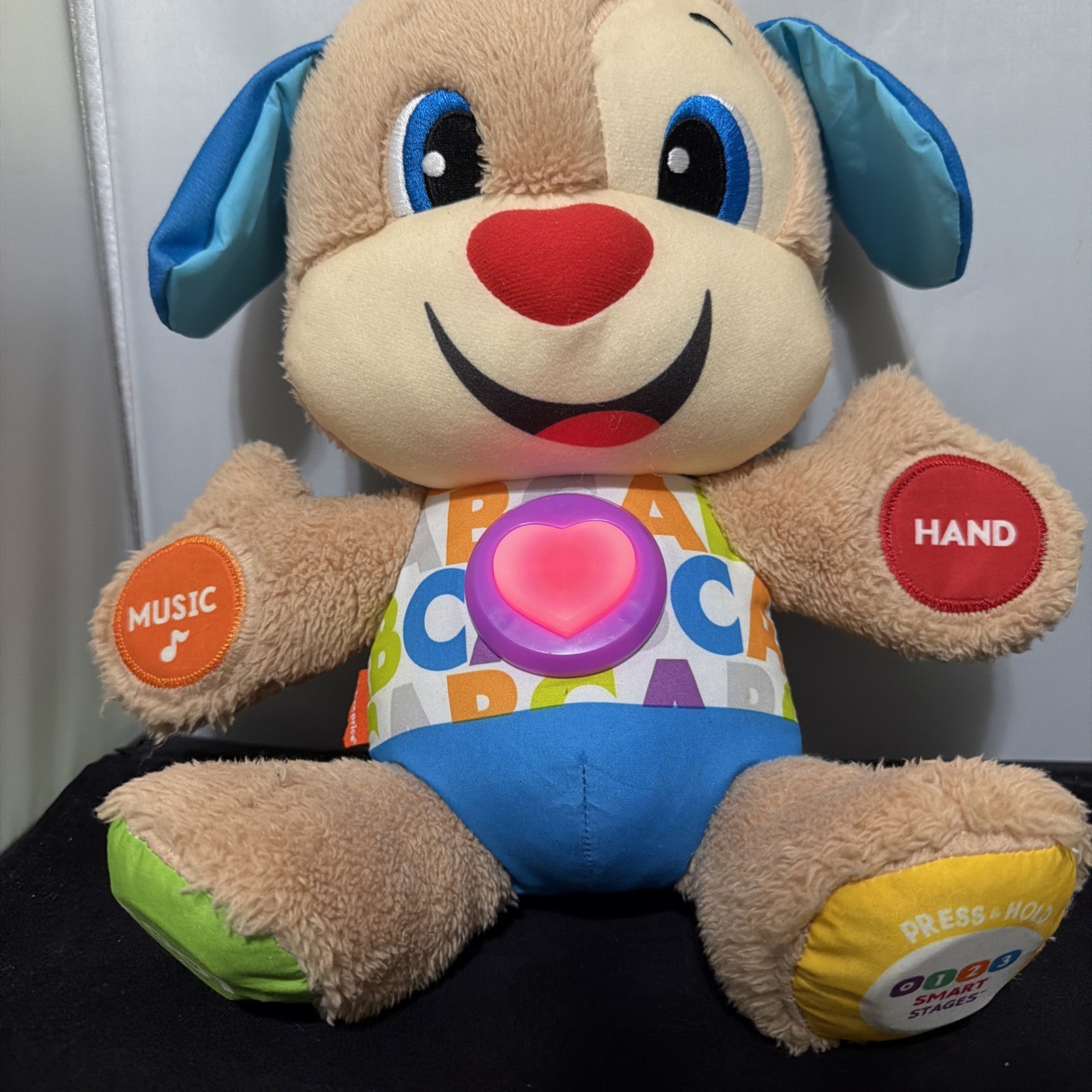 Fisher-Price Laugh Learn Smart Stages Puppy Plush Learning Toy Tested & Working