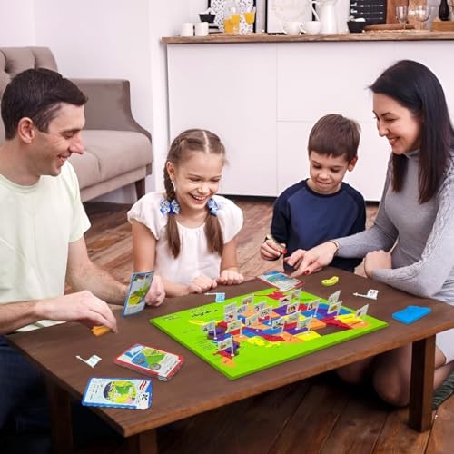 Mapology United States Flash Card Puzzle with Flags, Country- Capitals |