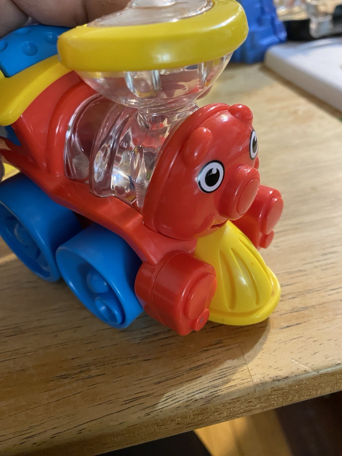 Fisher Price Brilliant Basics Poppity Pop Train 6-36 months Baby Toy 2007 Red