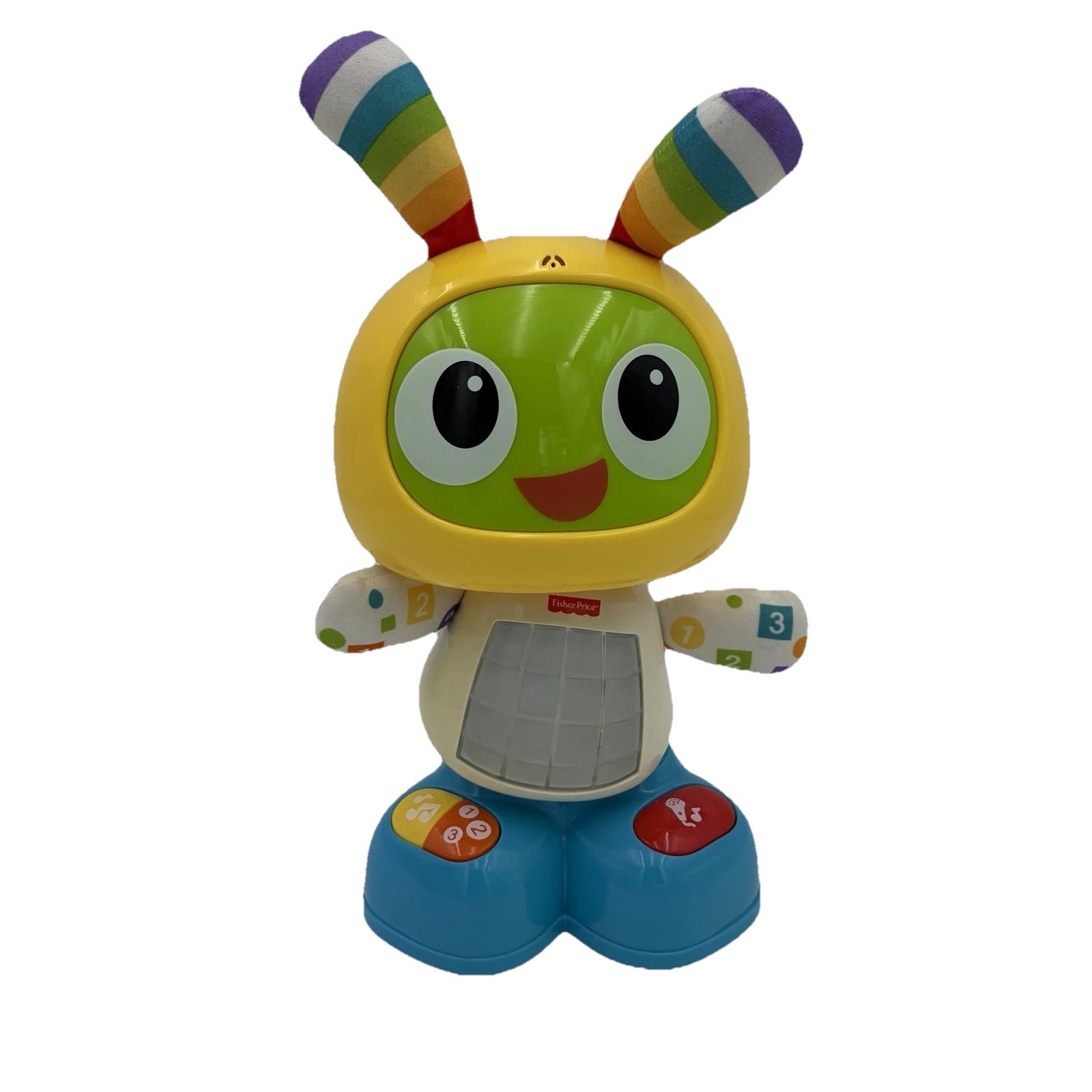 Fisher Price Bright Beats BeatBo Music ABC Dancing Recording Robot Tested Works