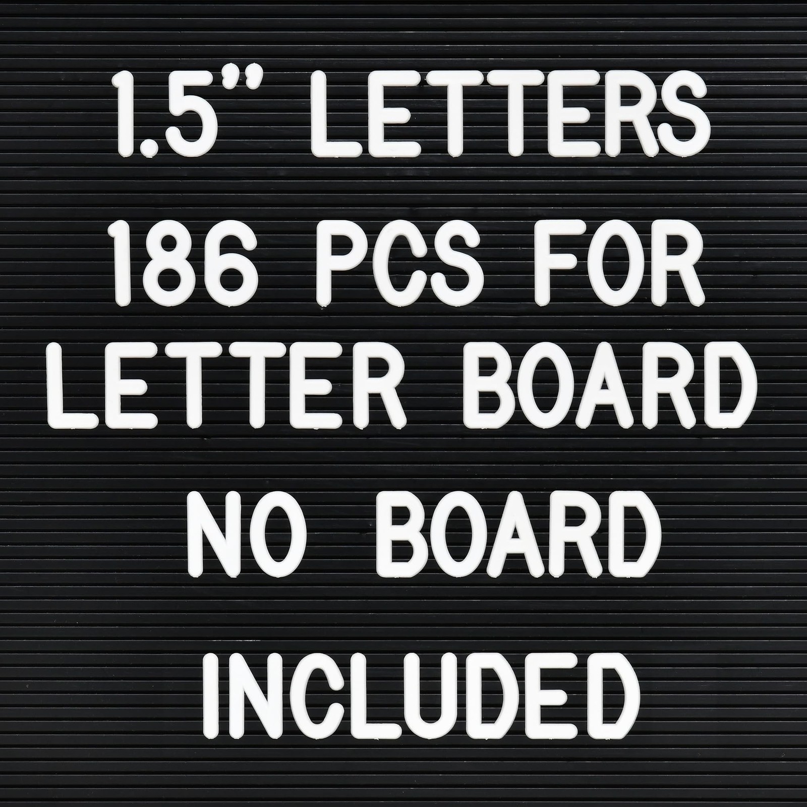 1.5 Inch Letters (No Board Included),186 Pieces Including Big Characters, Num…