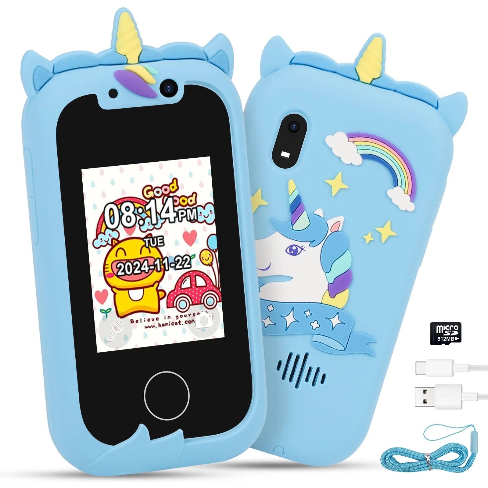 Kids Smart Phone Toys for Girls Ages 3-7 with Dual Camera – Toddler Phone Toys
