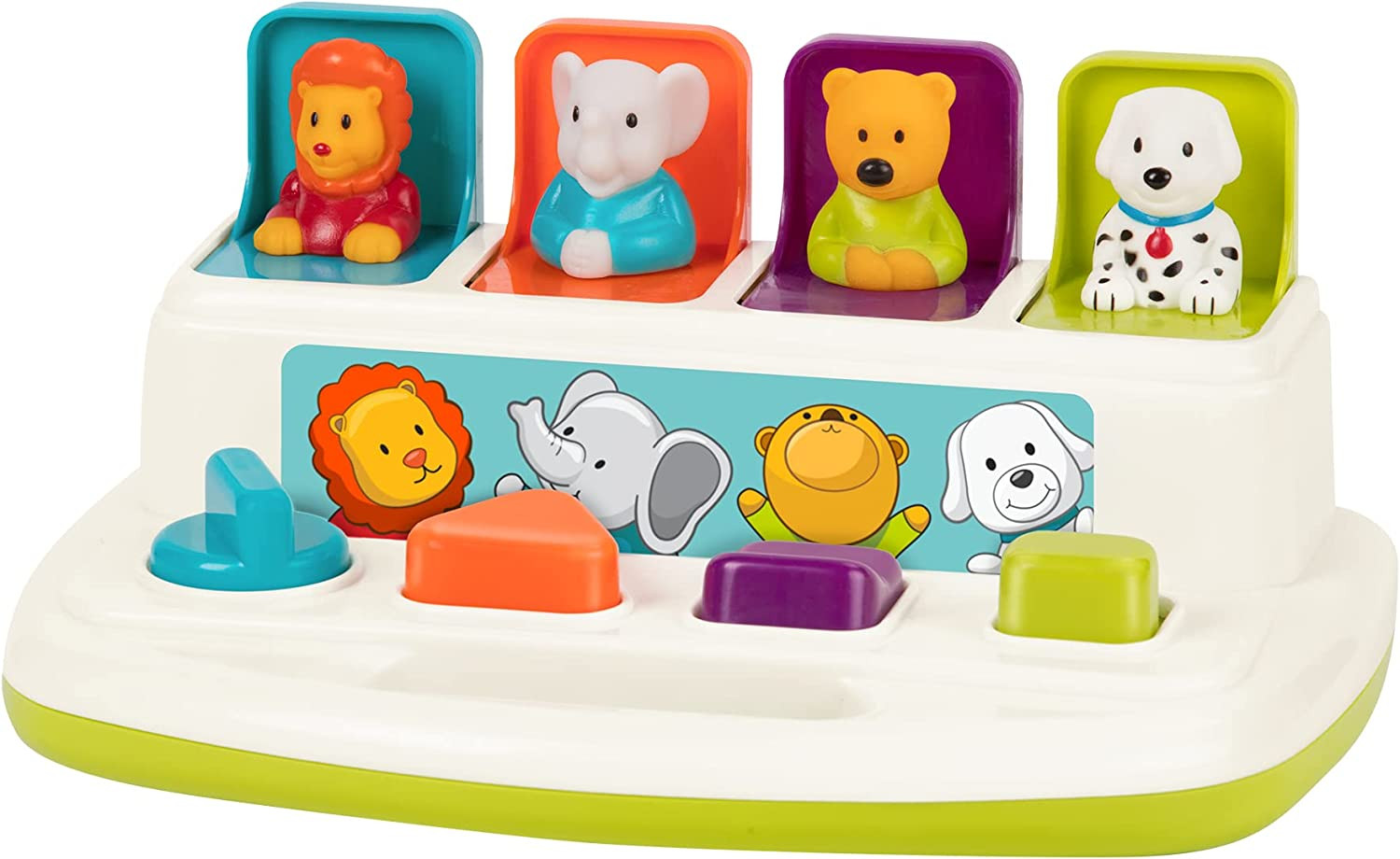 Pop-Up Pals Cause-and-Effect Developmental Toy Color Sorting Buttons 18+ Months