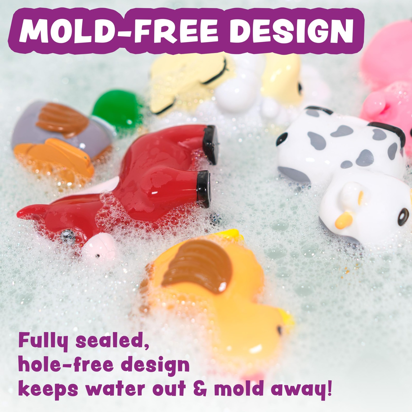 6 inches x 6 x 2 inches, White, Gray, Pink, Red, Yellow, Brown, Green