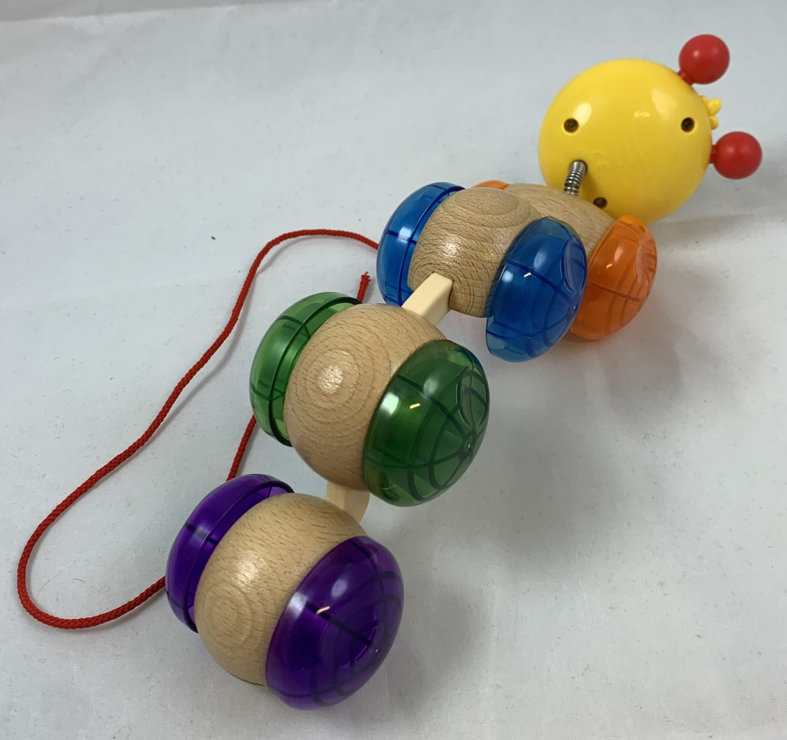 Hape Baby Einstein Inch Along Cal Pull Along Animal Bobble Caterpillar Wooden…