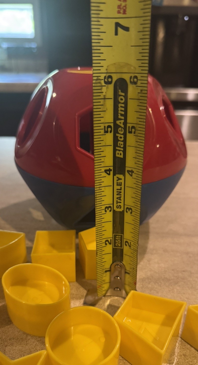 Vintage Tupperware SHAPE-O-BALL Toys Shape Sorter Complete
