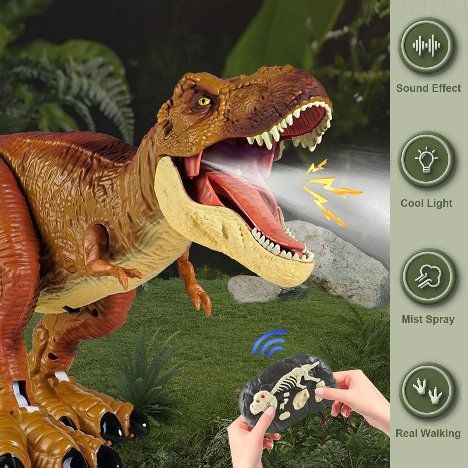 21inches Large Remote Control Dinosaur Toys for Boys Girls 3-10 Years Old RC …