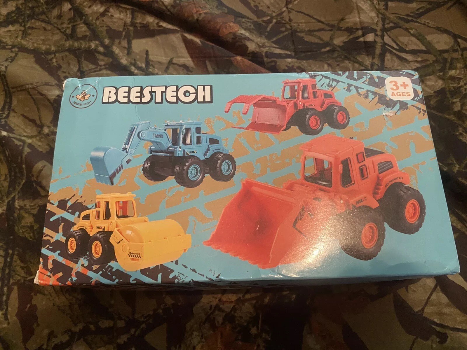 All (4) Construction Toys for 3 Years Old And Up Friction Powered Construction