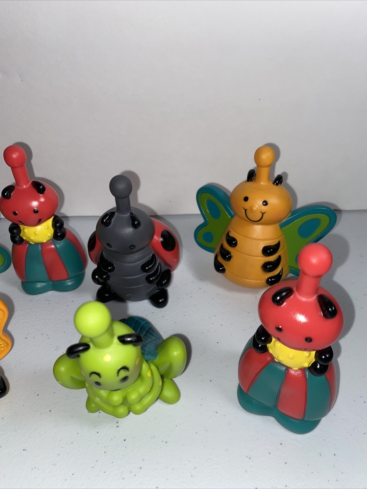 7 Battat JUST B YOU Snug Bugs Colorful Baby Link Snap Together Toys Lot Insects