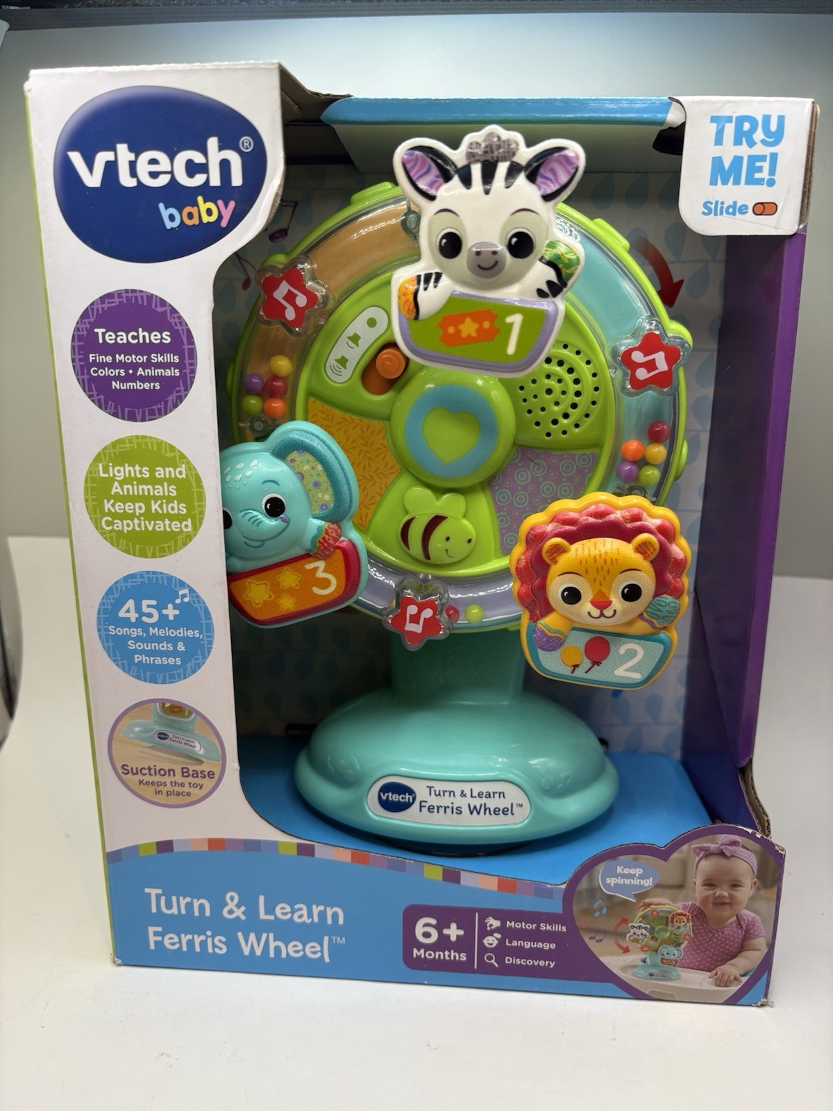 Vtech Baby Turn and Learn Ferris Wheel. 6+ Months. 45+ Songs New