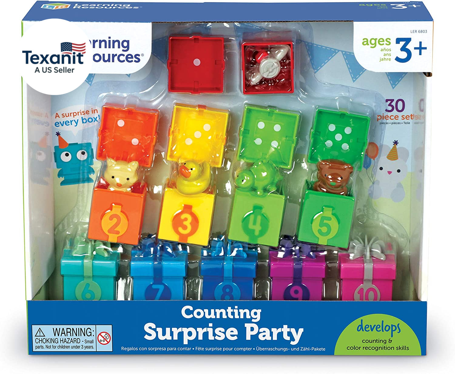 Counting Surprise Party – Toddler Montessori Toys, Stacking Preschool Activities