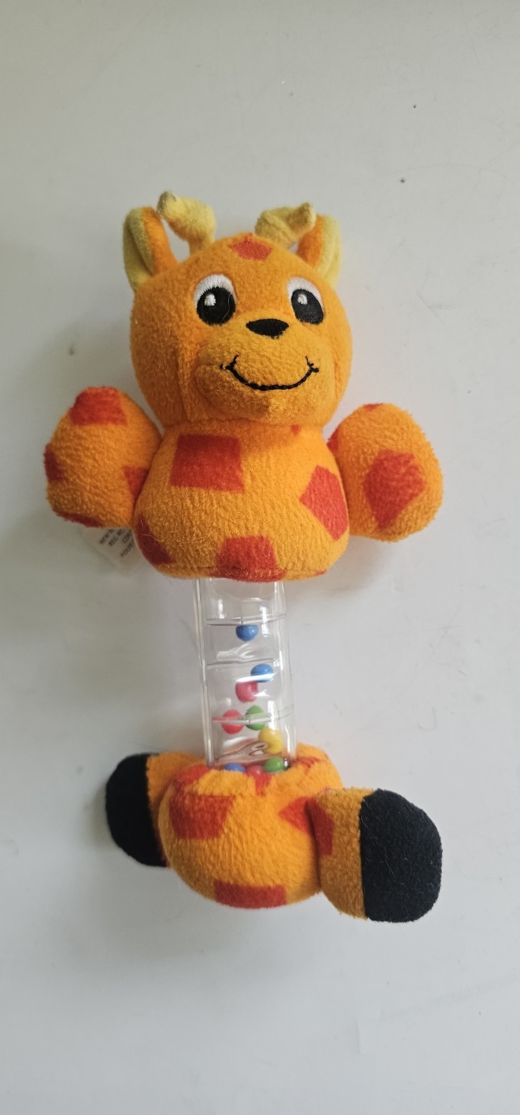 Baby Einstein Giraffe Plush Rattle Rainstick Sensory Toy Beads Infant Baby…