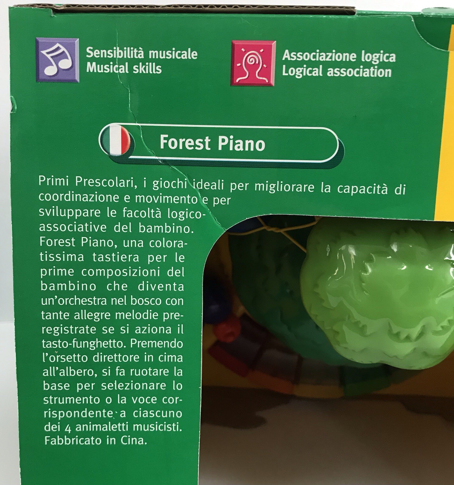 Chicco Forest Piano Instruments Animal Sounds Languages Preschool Toy 1-4 NEW