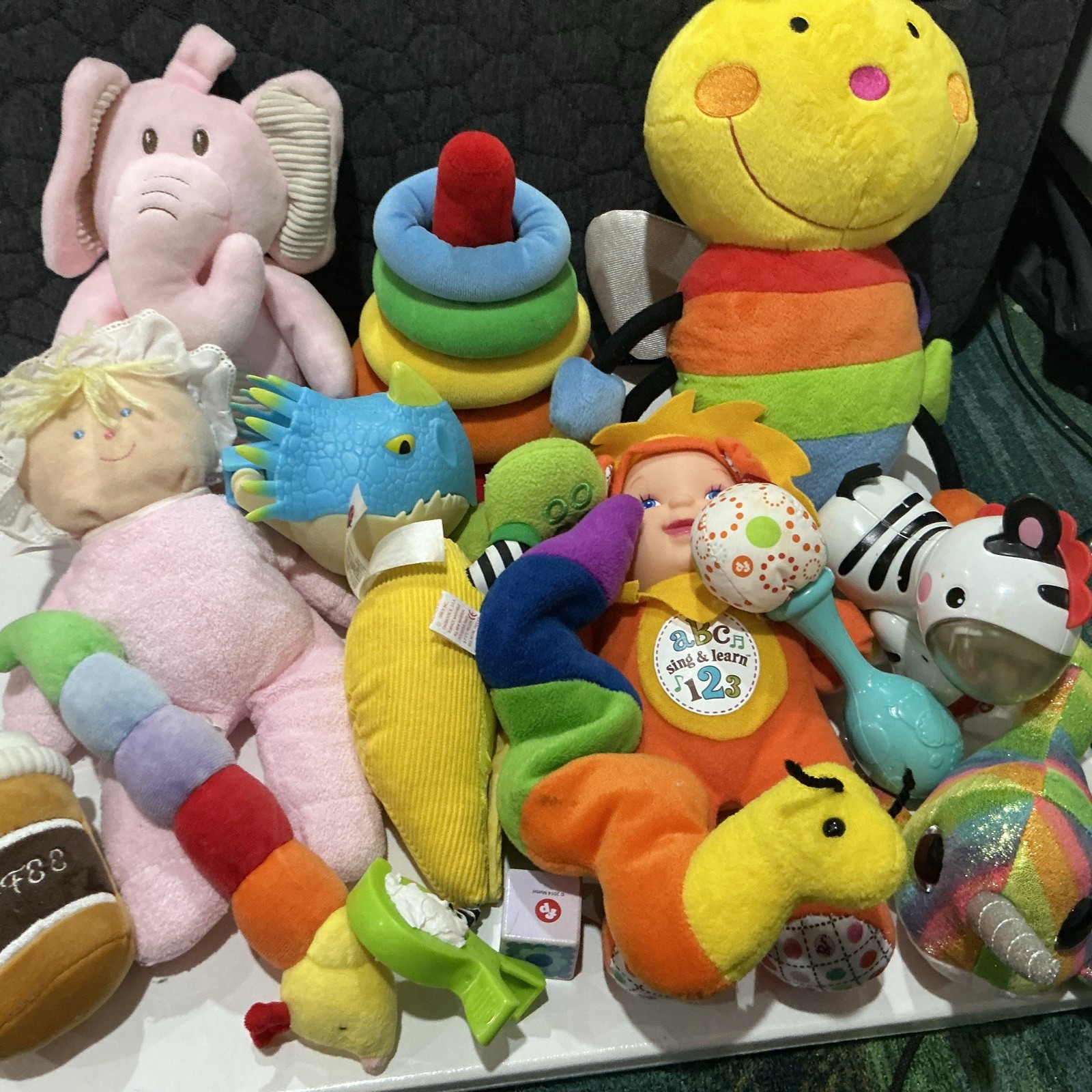Lot over 17 Baby Teething Toys Rattles Sensory Infant Toys Mixed Brands