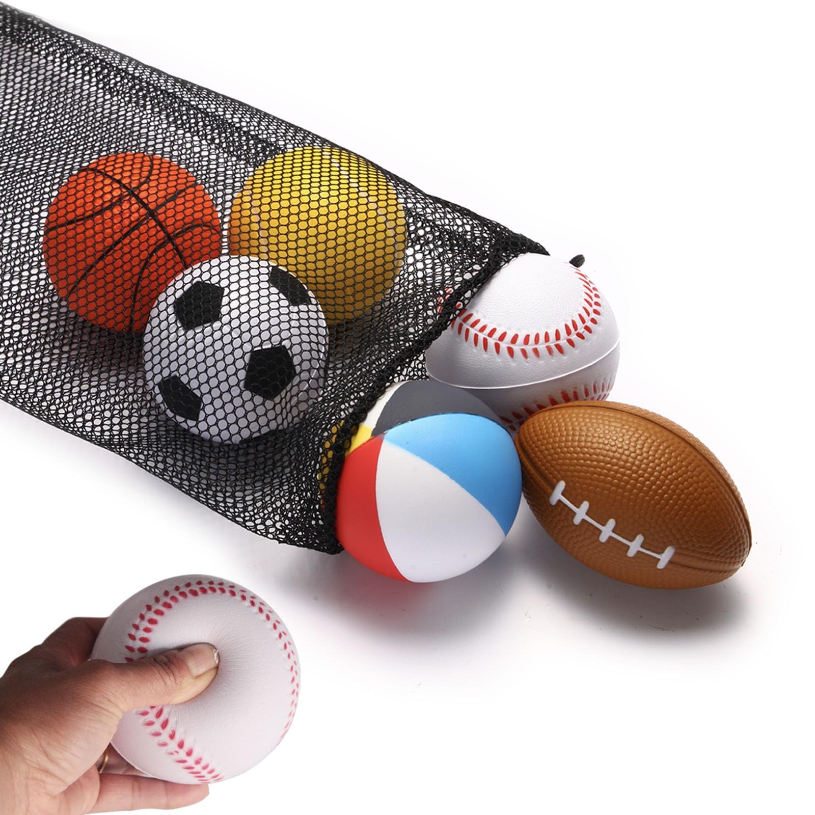 Mini Sports Balls Set of 6 Foam Ball for Kids 2.8 inch Soft Balls for Toddler…