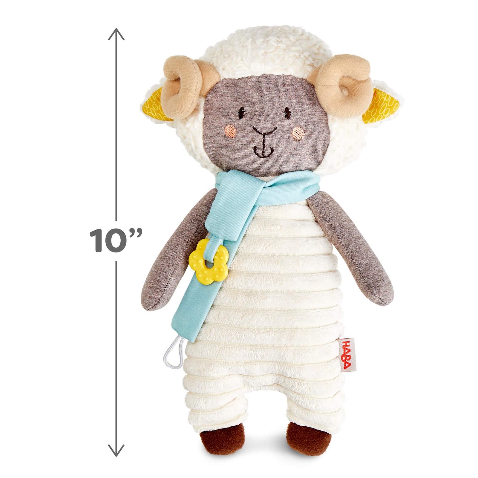 HABA Woolbert the Ram Cuddly Baby Sensory Toy