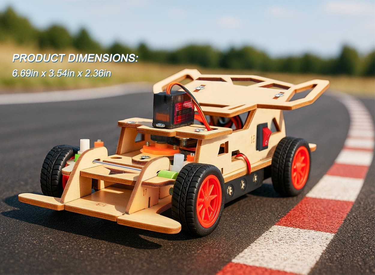 STEM Kits for Kids 8-13, Remote Control Car & 3D Puzzles, Great Gifts!