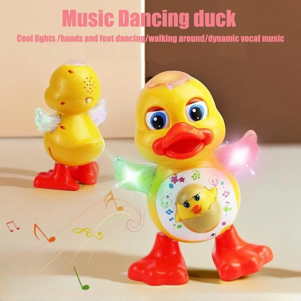 Electric Dancing Duck Toy with Music Flashing Lights Funny Kids Gift Toy USA