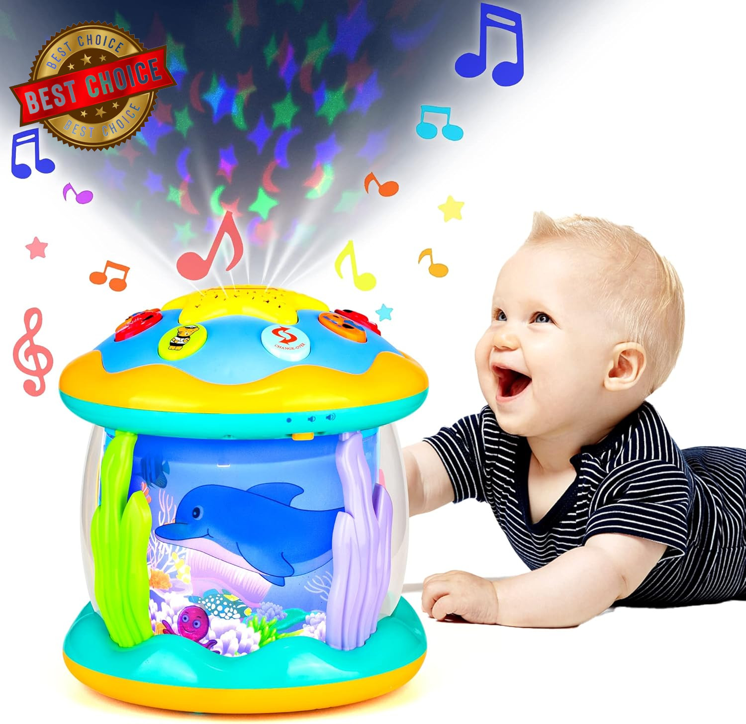 Baby Toys 6 to 12 Months Musical Light up Tummy Time Infant Toys 3-6 7 8 9 12-18