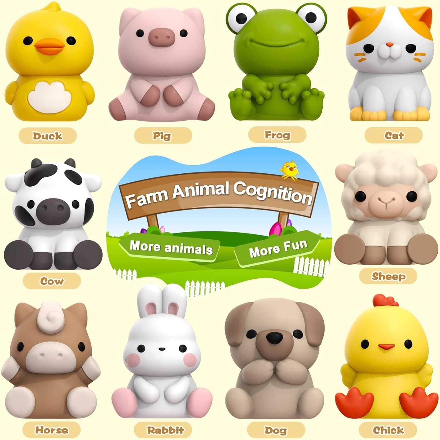 FARM ANIMALS TOYS TODDLER LEARNING