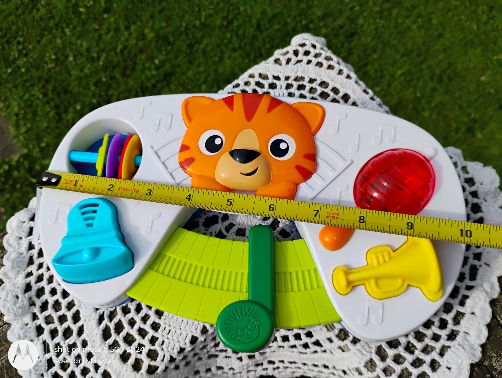 Baby Einstein Symphony Paws Musical Toy with tiger 6 mos to 36 mos preowned