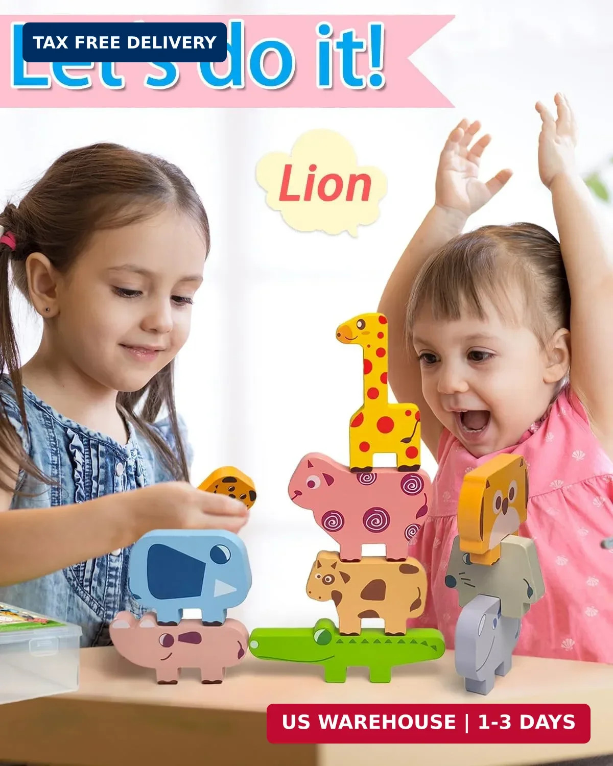 Vaiheng Toys for Toddlers 1-3, Montessori Toys for 1 2 3 4 Year Old Boys & Girls