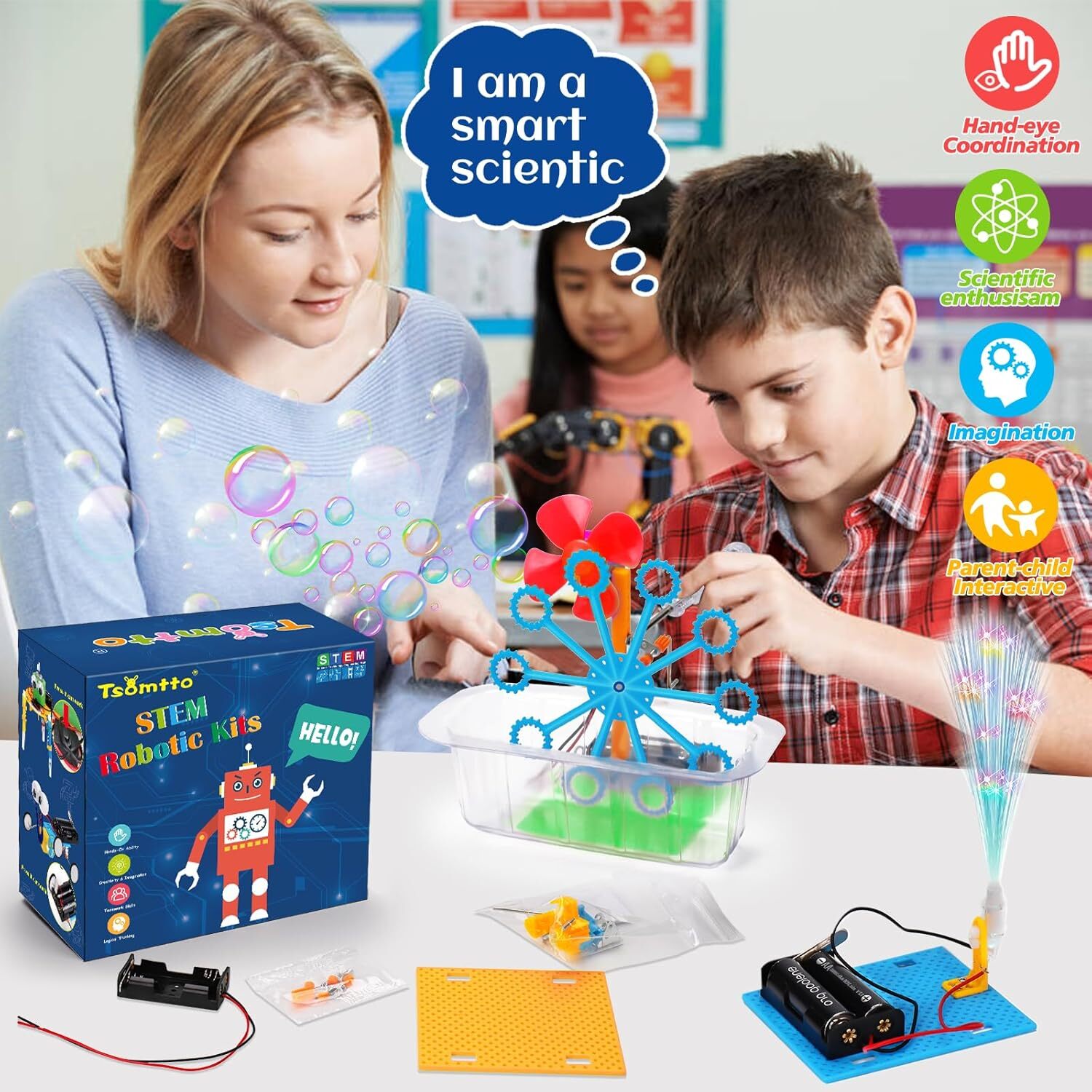 Kit de robótica STEM, 6 juegos de experimentos científicos actividades proyectos