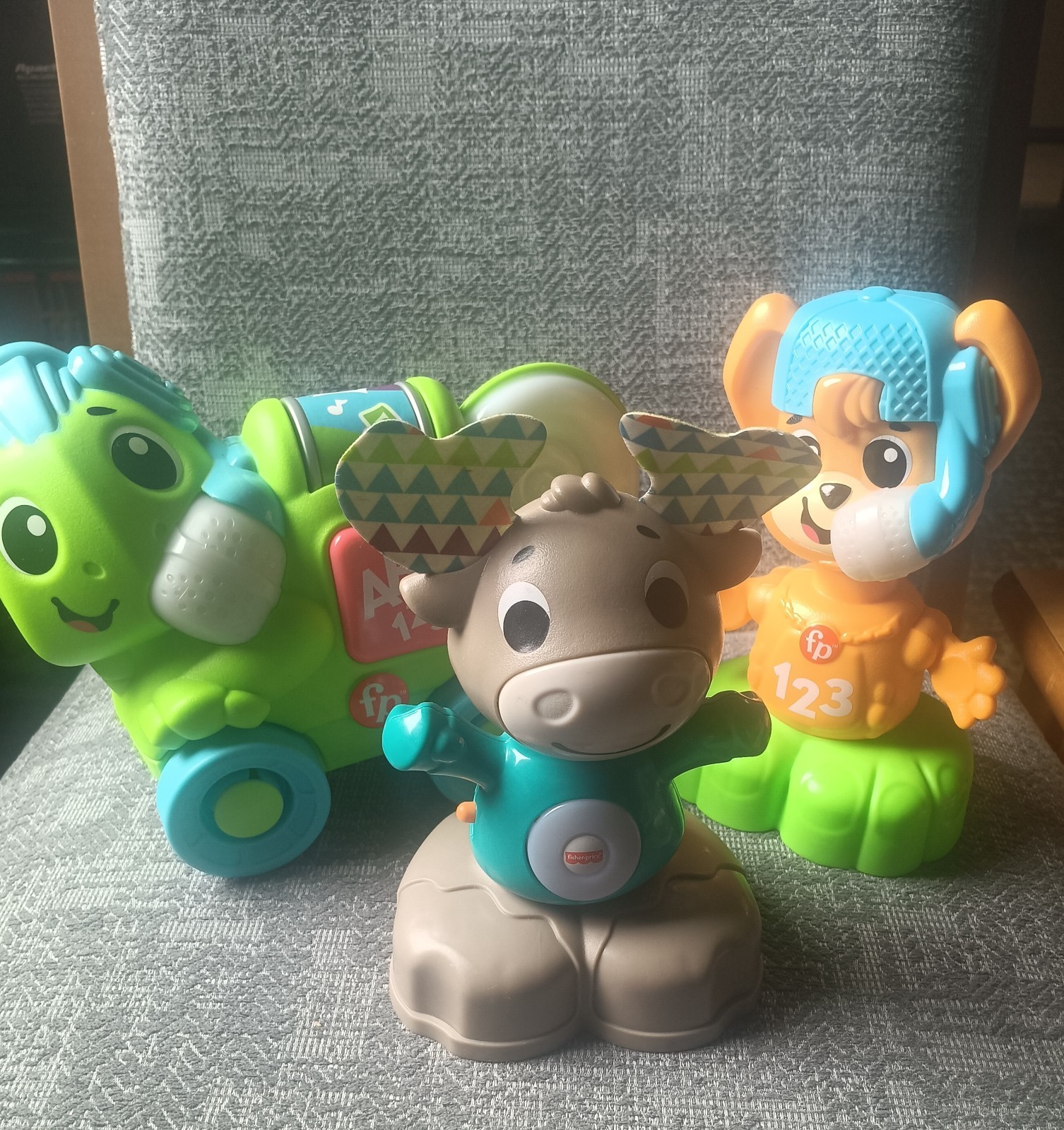 Fisher-Price Linkimals Interactive Lot of 3 Moose Chameleon & Fox Tested Works
