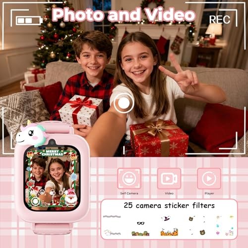 Smart Watch for Kids, Kids Smart Watches Girls, Digital Watch Preschool Pink