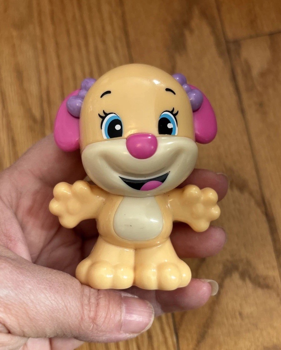 Laugh and Learn Girl Pink Puppy Rattle Fisher Price Sister 2013 RARE Toy Figure