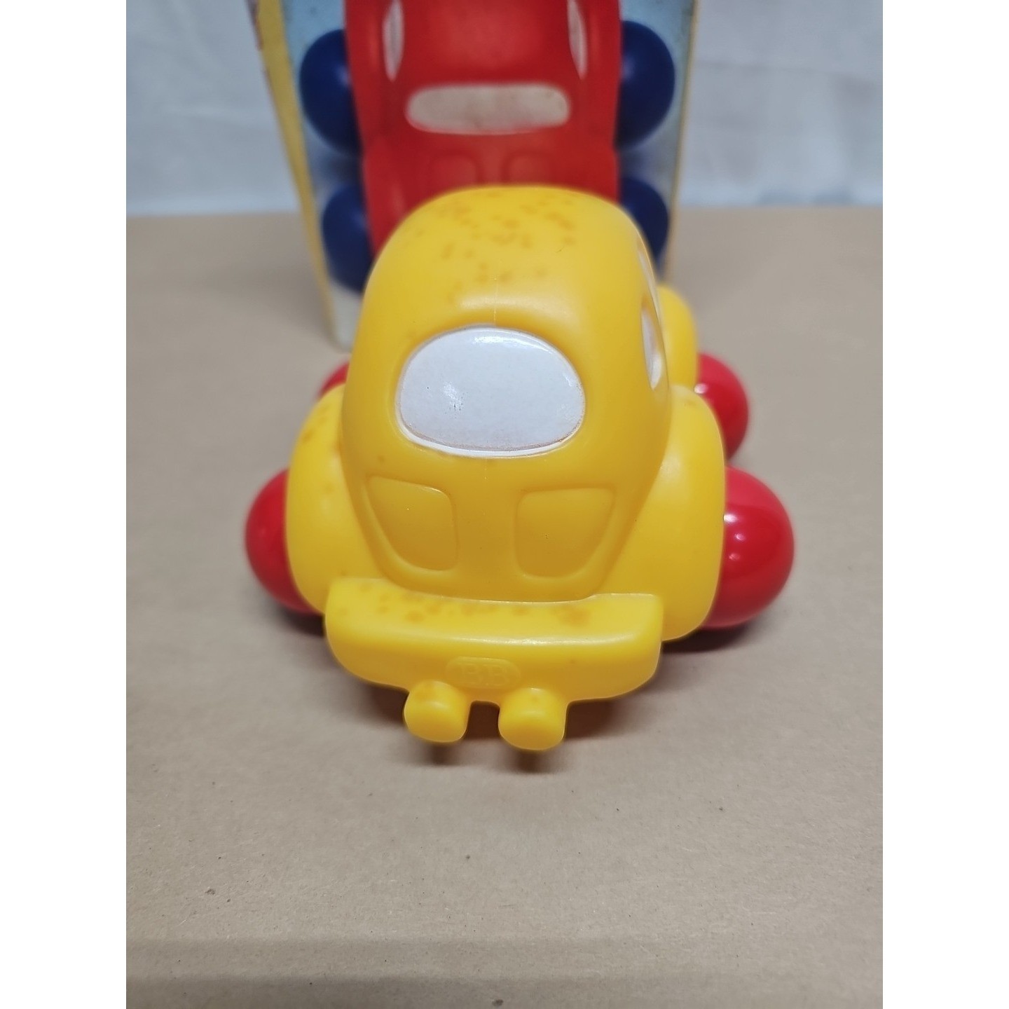 Rare Early Learning Centre (Elc) France Push N Squeak Car Toy with Original Box