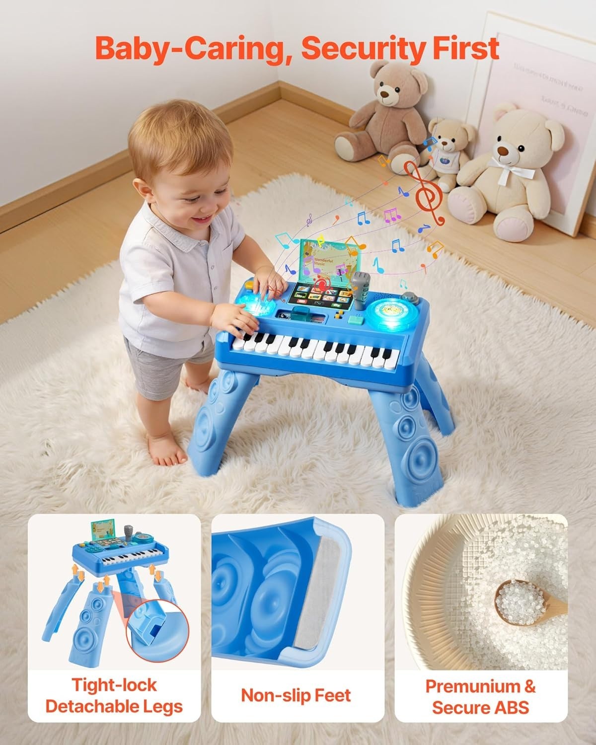 Fisher-Price Laugh and Learn Baby and Toddler Toy Mix and Learn DJ Table Musi