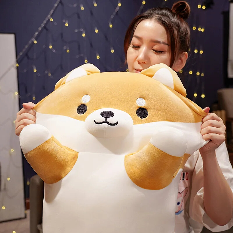130cm Giant Long Shiba Inu Dog Plush Toy Throw Pillow Cushion Birthday Present