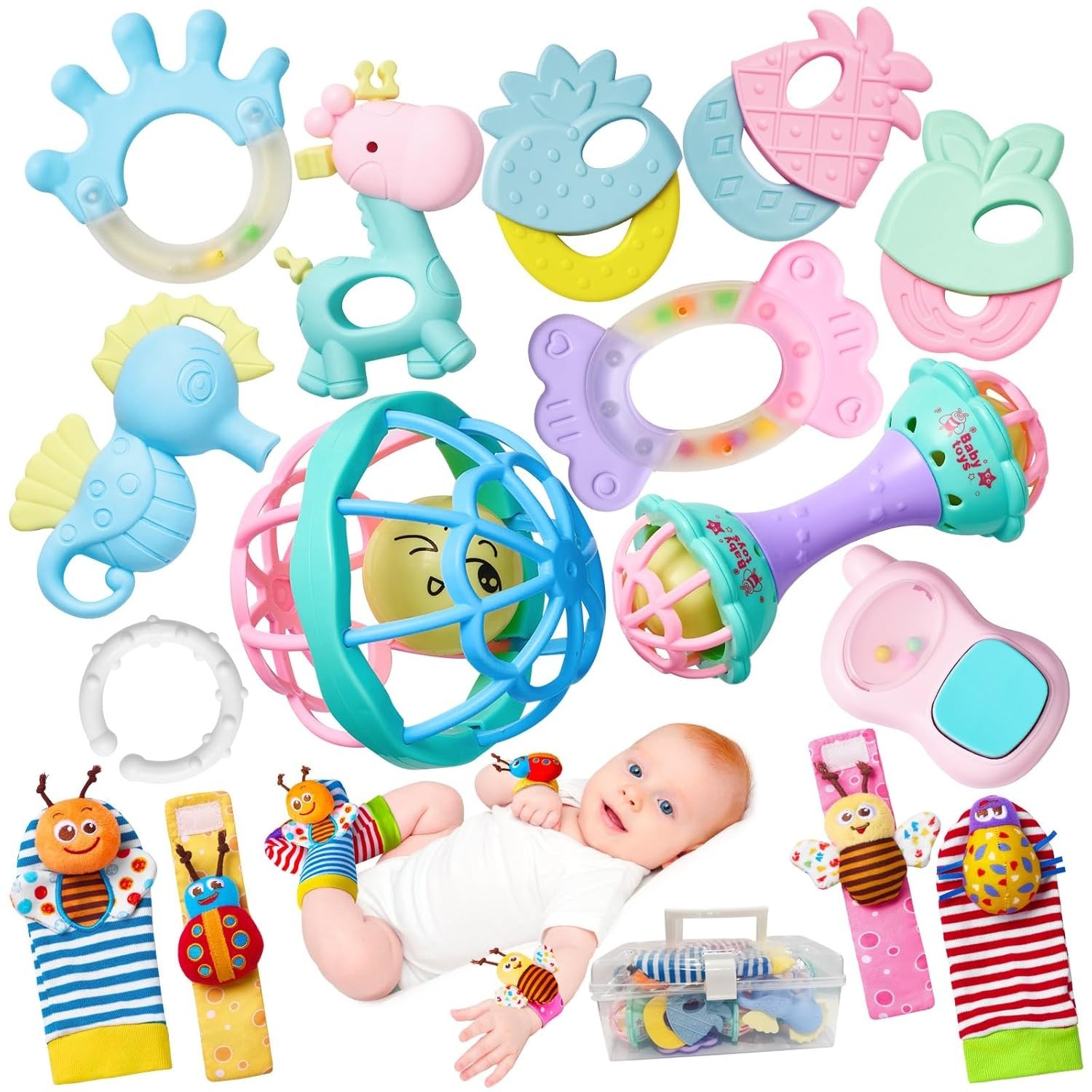 “Juguetes para bebés de 0 a 6 meses Juguetes dentición para bebés de 6 a 12 mese