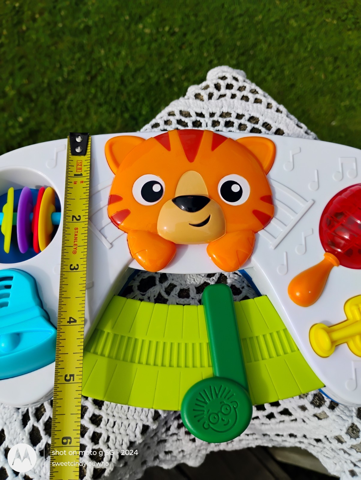 Baby Einstein Symphony Paws Musical Toy with tiger 6 mos to 36 mos preowned