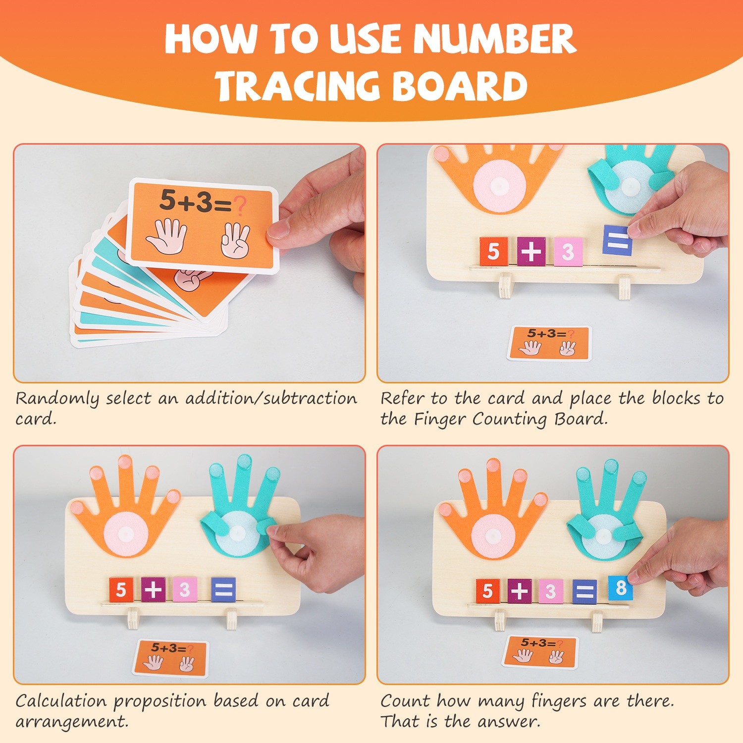 Kids Talking Flash Cards&Counting Math Board Child Number Alphabet Play Toys
