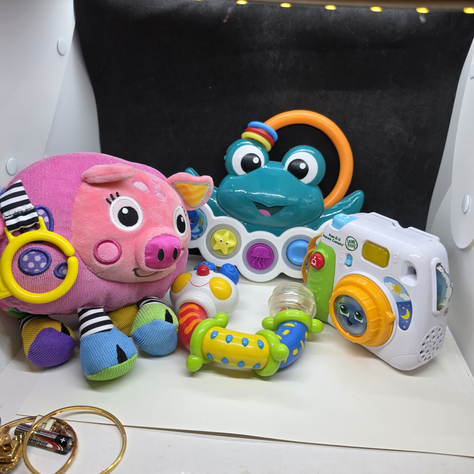 Lot Of 4 Misc. Baby Interactive Toys Leap Frog Baby Einstein Melissa & Doug
