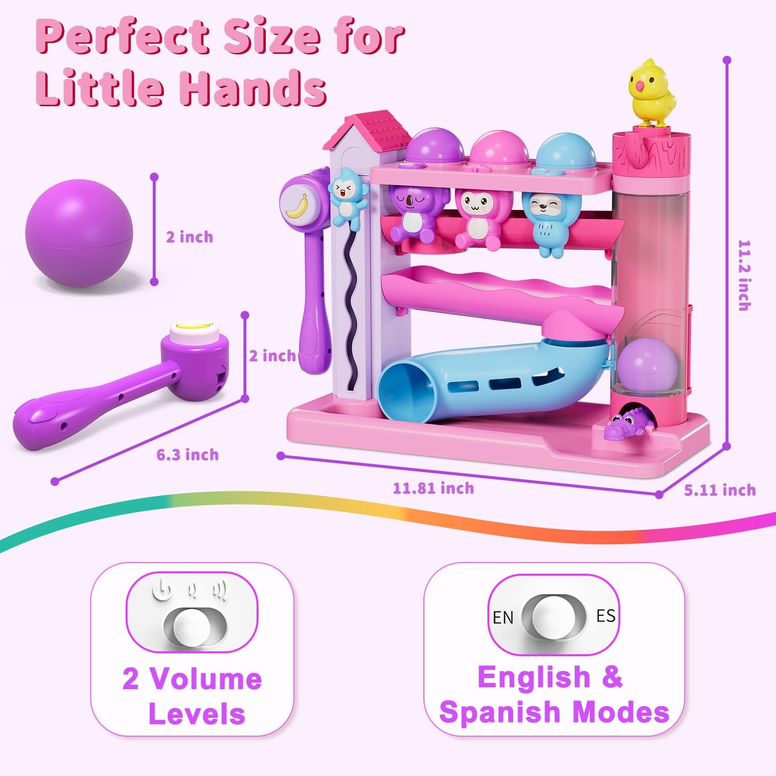Musical Toddler Toys for 1 2 3 Years Old, Educational Baby Toys 12-18 Months …