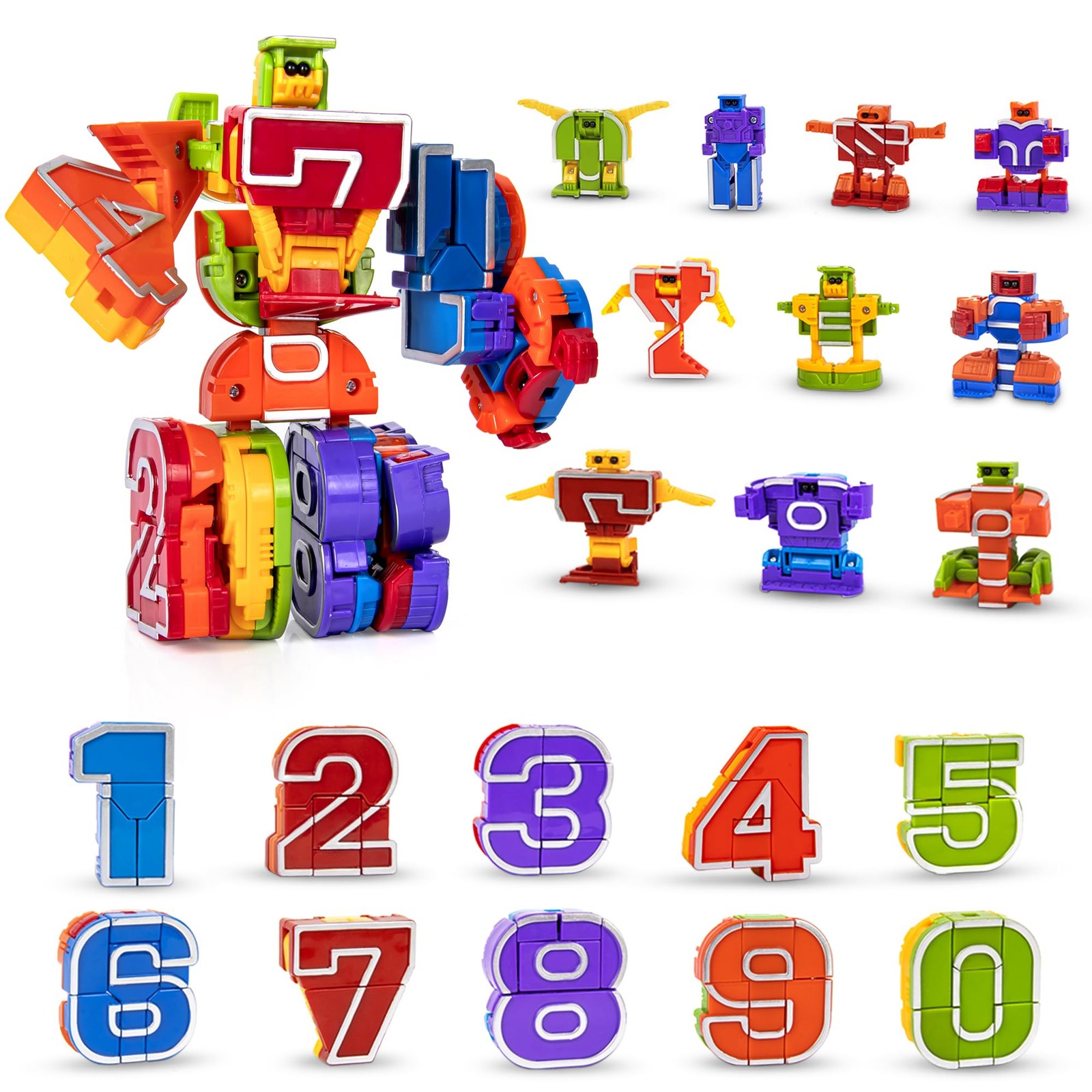 Number Bots Robot Toys for 3-5, STEM Learning Educational Math with Number Bl…