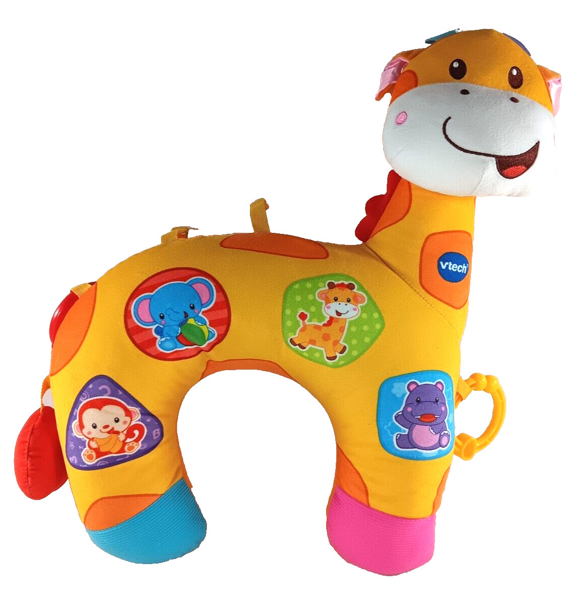 VTech Tummy Time Giraffe Discovery Pillow Plush Stuffed Animal