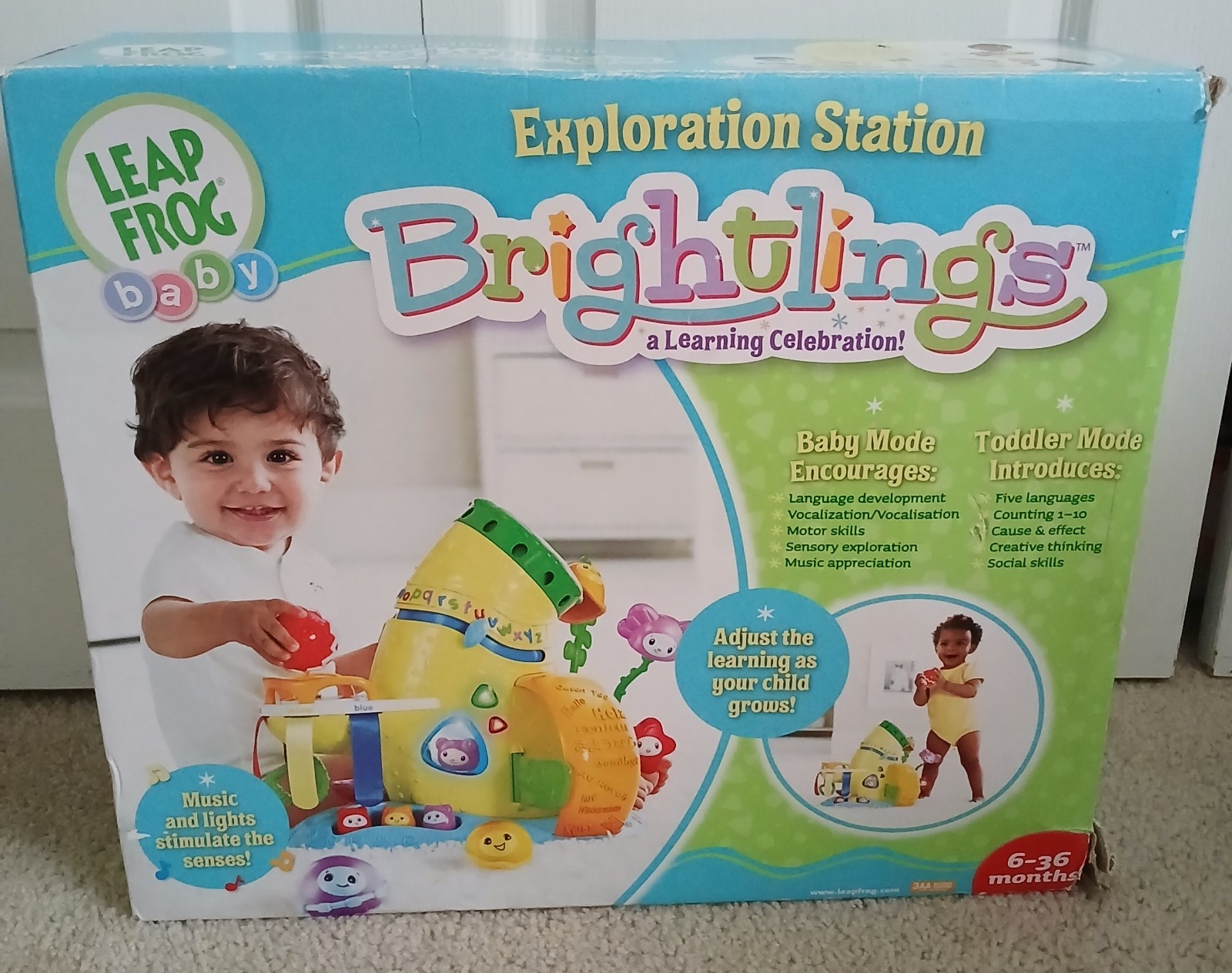2007 Vintage Leap Frog Baby Brightlings Exploration Station Ages 6-36 Months