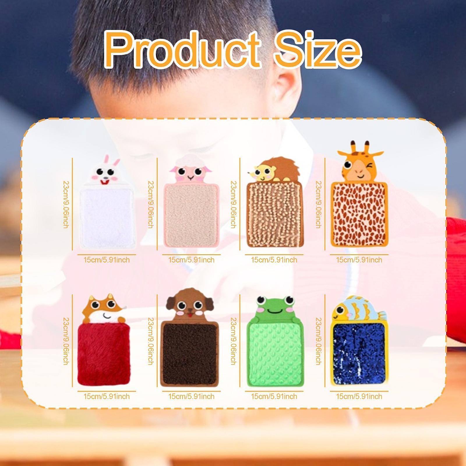 8 Pieces Sensory Mats Tactile Wall Panels Early Education Toys