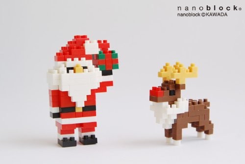 Nanoblock Christmas Card 2012 Santa No Message Type From Japan
