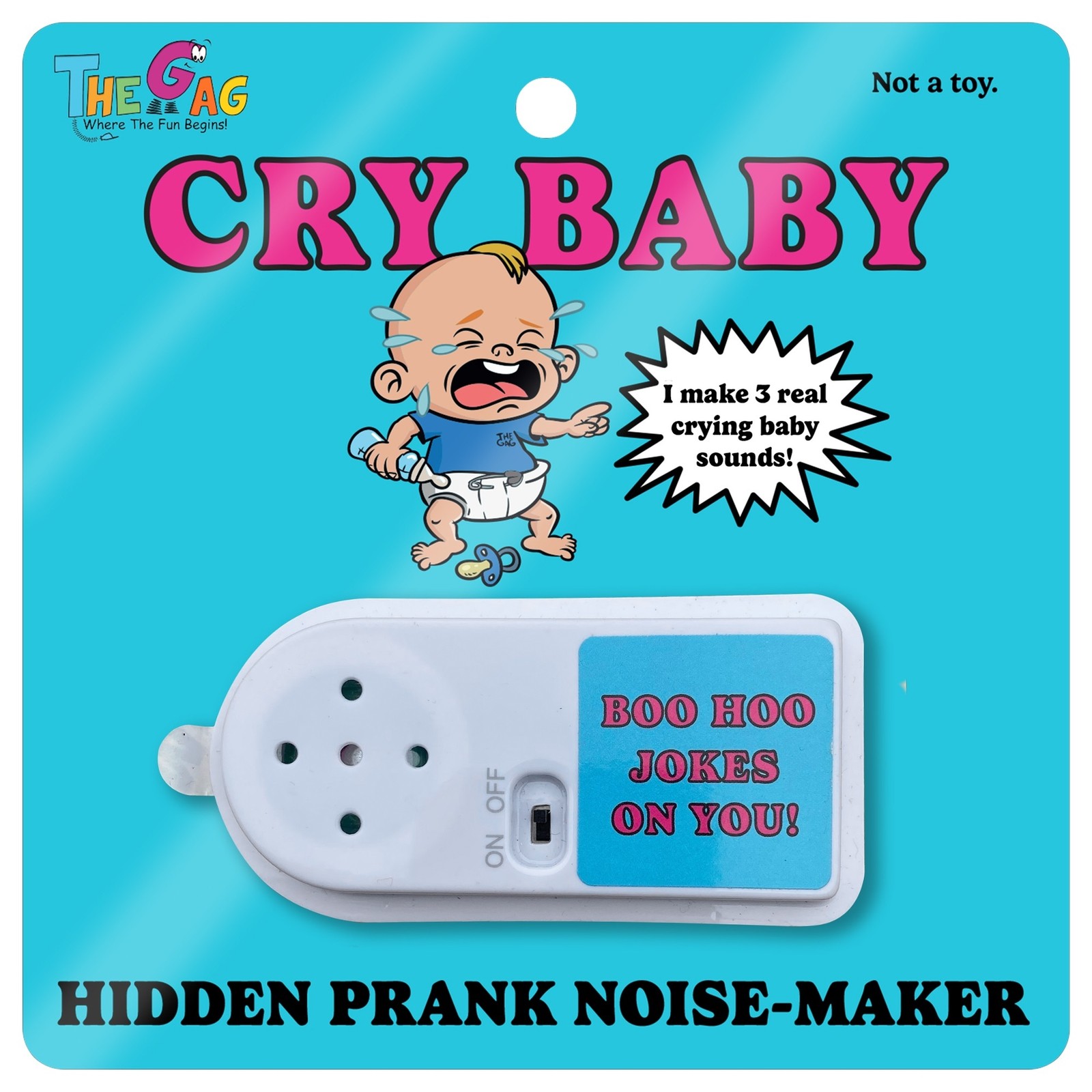 Baby Crying Noisemaker – Hilarious Gag Prank Trick Sound Maker – Fun & Laughter!