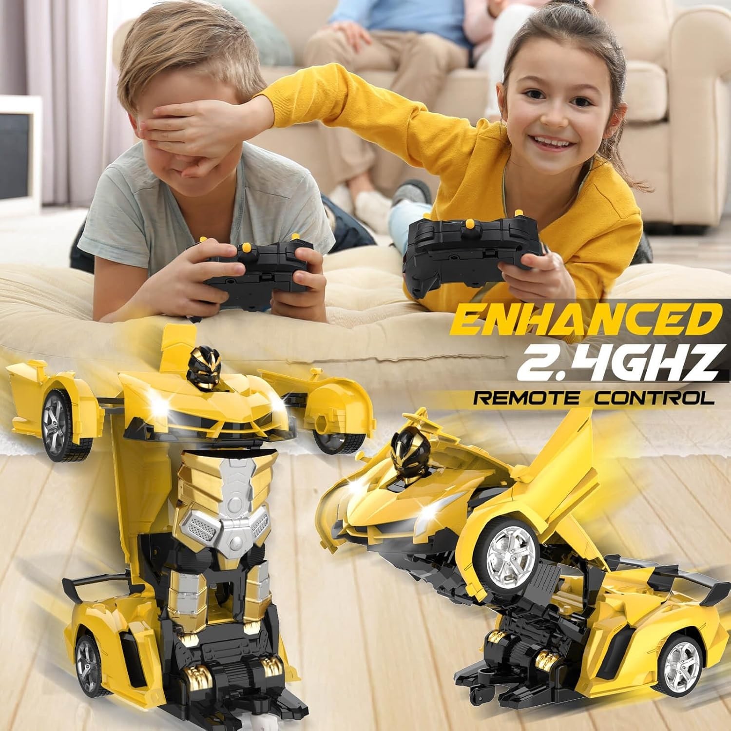 Remote Control Car – Transform Robot RC Cars, Toys for Ages 5-7, Kids Toys, 4 Ye