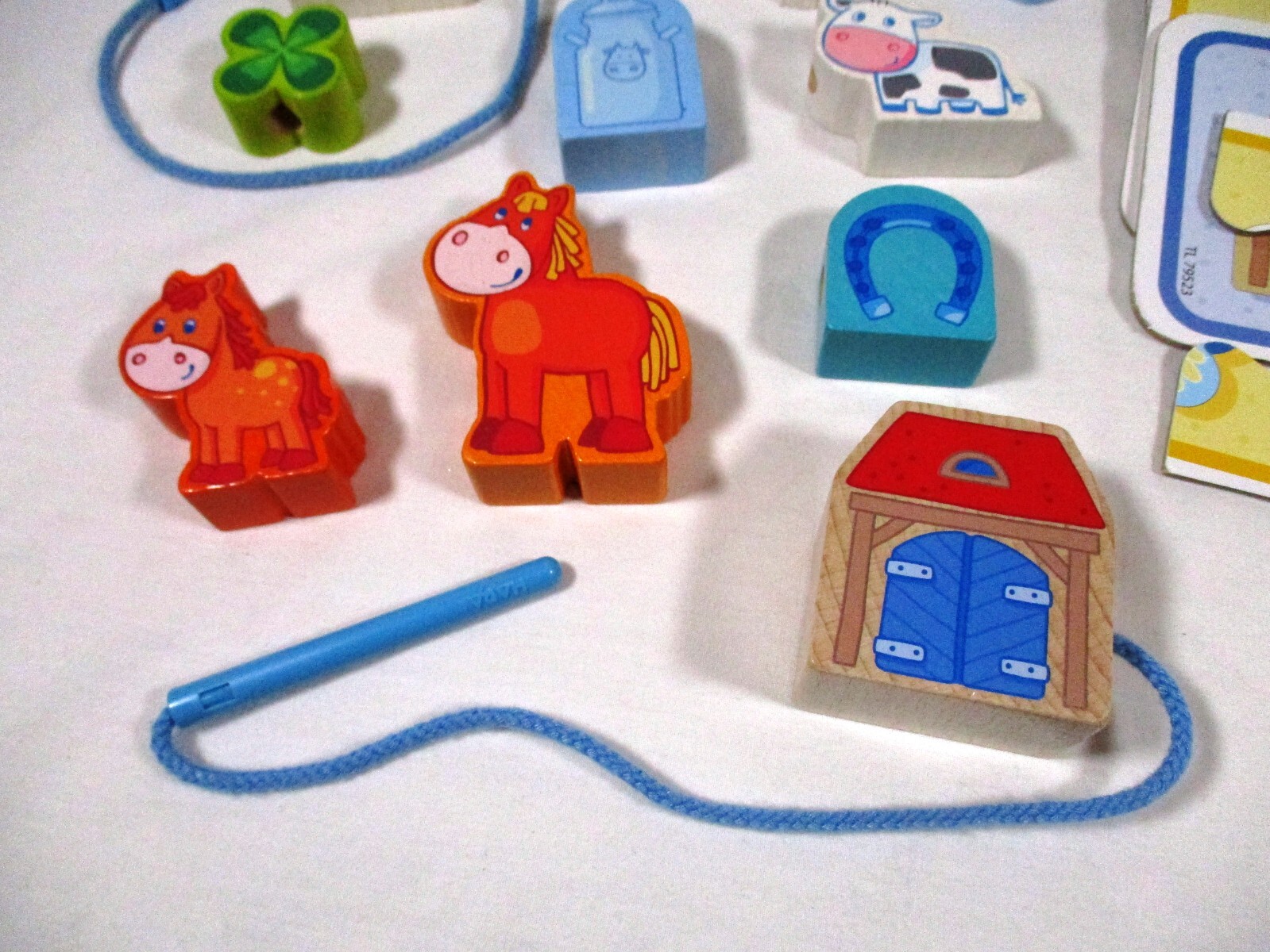 HABA Threading Game On The Farm Wooden STEM Educational Toys Made in Germany
