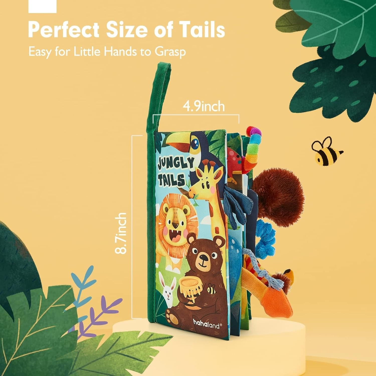 Baby Books 0-6 Months,Infant Tummy Time Toy Sensory Toys 6 to 12 Months Touch Fe